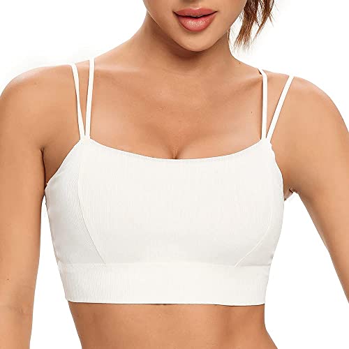 SHEKINI Damen BH ohne Bügel Schlaf BH mit Gepolstert Bequem Leichter Bralette Bustier Yoga Bra von SHEKINI