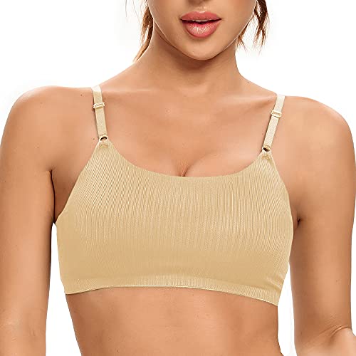 SHEKINI BH ohne Bügel Damen Schlaf-BH Soft Bra Sport BH Gepolstert Bralette Bustier von SHEKINI