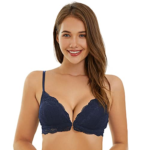 SHEKINI BH Ohne Bügel Verschluss vorne Spitzen Triangel Bralette Sexy Unterwäsche von SHEKINI