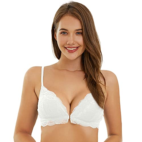 SHEKINI BH Ohne Bügel Verschluss vorne Spitzen Triangel Bralette Sexy Unterwäsche von SHEKINI