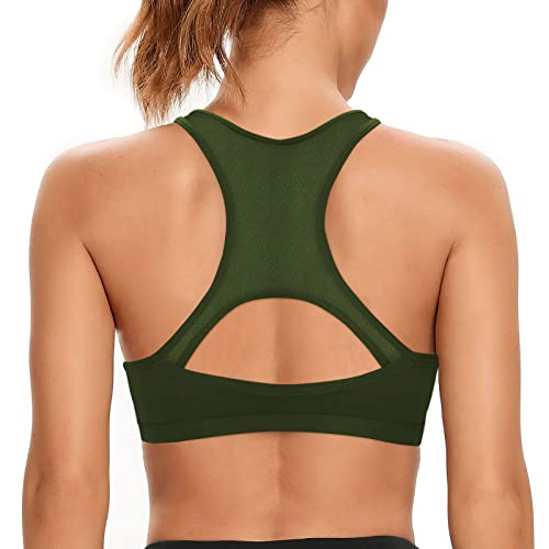 SHEKINI Sport BH Push up Bustier Damen Rücken Verkreuzt ohne Bügel Yoga Sport-BHS Atmungsaktiv Schock mit Gepolstert Fitness Lauf Yoga Bra von SHEKINI