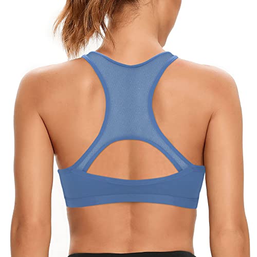 SHEKINI Sport BH Push up Bustier Damen Rücken Verkreuzt ohne Bügel Yoga Sport-BHS Atmungsaktiv Schock mit Gepolstert Fitness Lauf Yoga Bra von SHEKINI