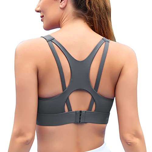 SHEKINI Sport BH Push up Bustier Damen Rücken Verkreuzt ohne Bügel Yoga Sport-BHS Atmungsaktiv Schock mit Gepolstert Fitness Lauf Yoga Bra von SHEKINI