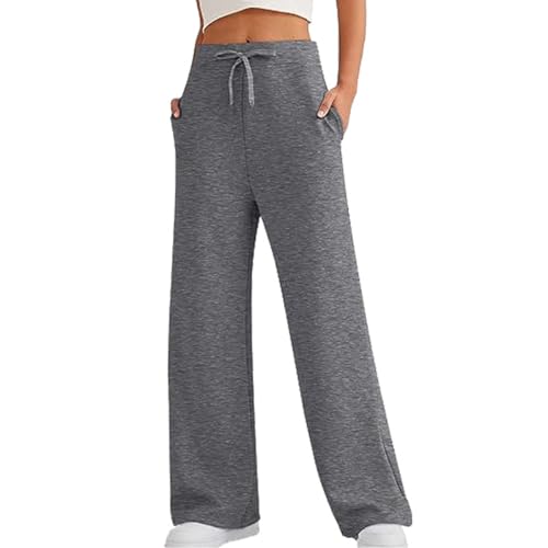SHEKINI Jogginghose Damen Sporthose Freizeithose High Waist Hosen Baumwolle Stoffhose Weite Hose Bein Damen Sommer Damenhosen Locker von SHEKINI