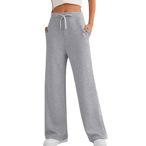 SHEKINI Jogginghose Damen Sporthose Freizeithose High Waist Hosen Baumwolle Stoffhose Weite Hose Bein Damen Sommer Damenhosen Locker von SHEKINI