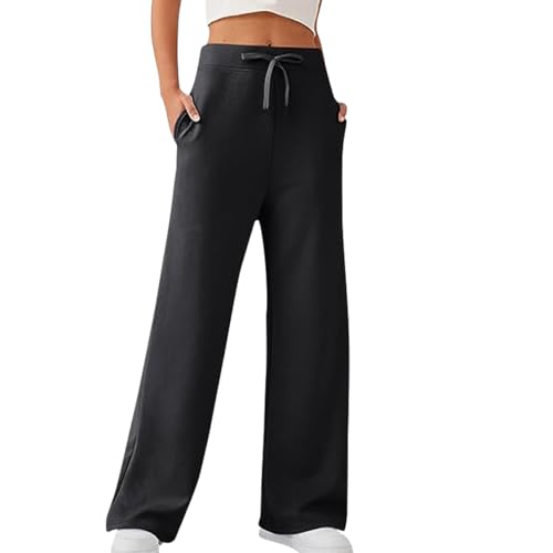 SHEKINI Jogginghose Damen Sporthose Freizeithose High Waist Hosen Baumwolle Stoffhose Weite Hose Bein Damen Sommer Damenhosen Locker von SHEKINI
