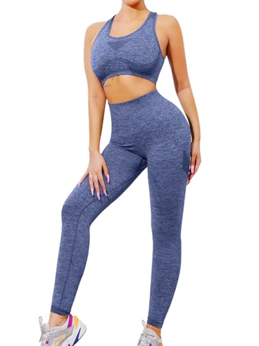 SHEKINI Trainingsanzug Damen Streatwear Jogginganzug Sport Set Frauen Outfit Nahtloser Abnehmbare Gepolstert BH Racerback +Leggings Sportanzug SHEKINI Trainingsanzug Damen Streatwear Jogginganzug Sport Set Frauen Outfit Nahtloser Abnehmbare Gepolstert BH Racerback +Leggings Sportanzug von SHEKINI