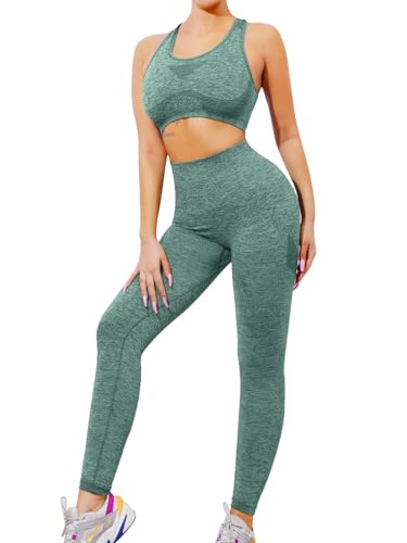 SHEKINI Trainingsanzug Damen Streatwear Jogginganzug Sport Set Frauen Outfit Nahtloser Abnehmbare Gepolstert BH Racerback +Leggings Sportanzug SHEKINI Trainingsanzug Damen Streatwear Jogginganzug Sport Set Frauen Outfit Nahtloser Abnehmbare Gepolstert BH Racerback +Leggings Sportanzug von SHEKINI