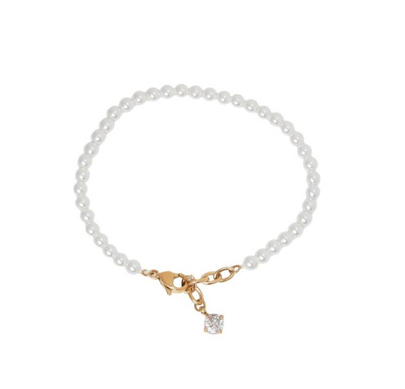 SHELAGO Armkette - Perlenarmband Damen - verstellbar, weiß, elegant & modern (Armkette, 1-tlg., inkl. Schmuckverpackung), Verstellbare Länge - vielseitig kombinierbar - elegant & modern von SHELAGO