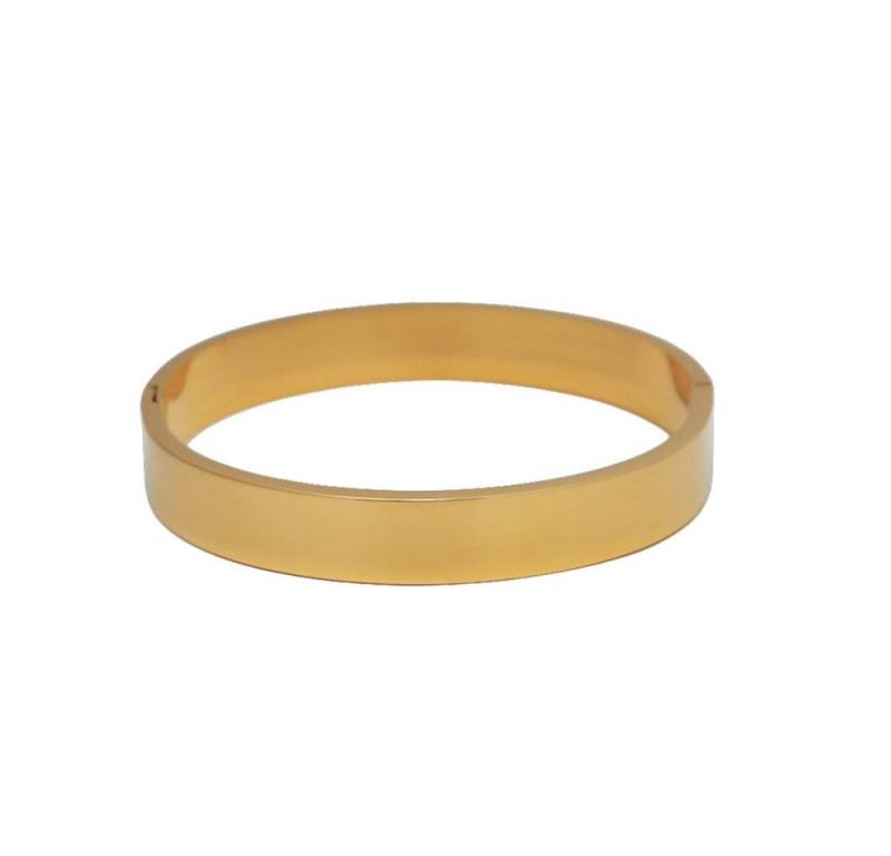 SHELAGO Armreif aus Edelstahl für Damen - Klapp Armreif Silber oder vergoldet (Armreif, 1-tlg., inkl. Schmuckverpackung), Ovale Passform - Sicherer Klappverschluss - In 2 Breiten erhältlich von SHELAGO