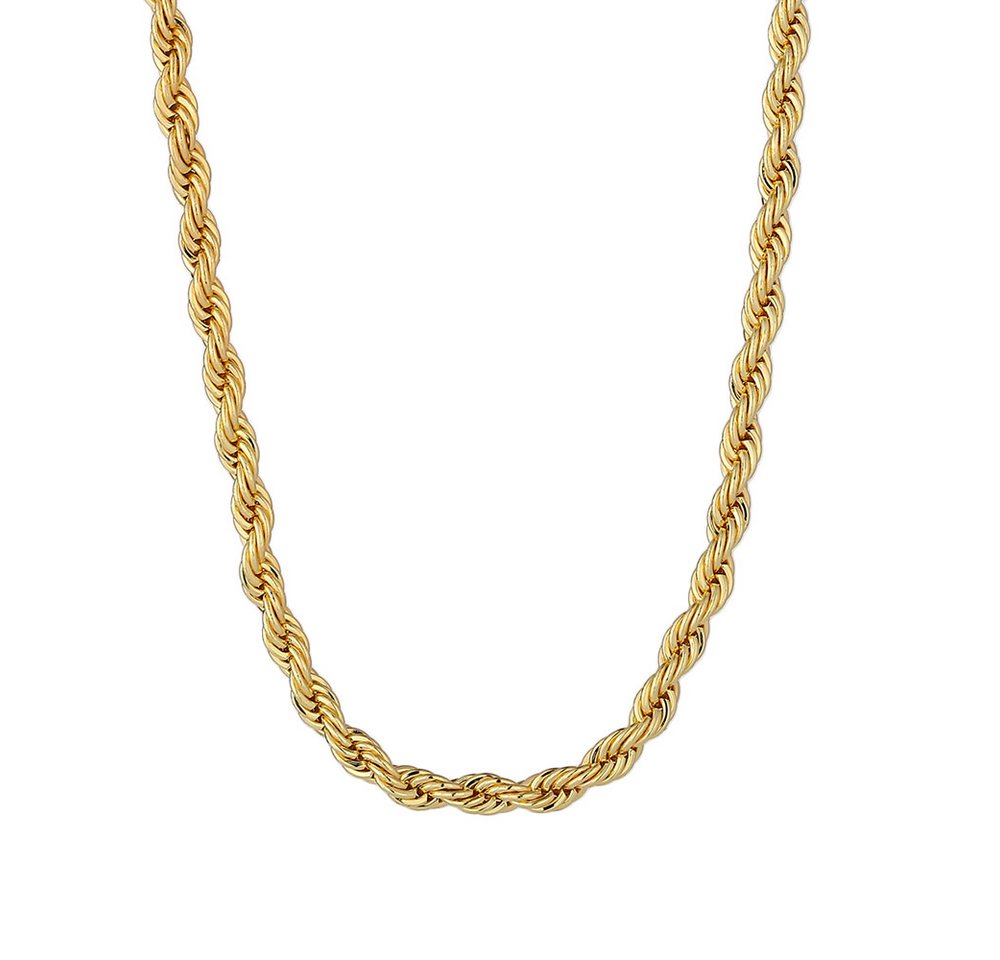 SHELAGO Edelstahlkette, Kordel Halskette Damen, Gold oder Silber, Glänzende Basic Kette (1 Halskette, inkl. Schmuckverpackung), Halskette mit Karabiner Verschluss von SHELAGO