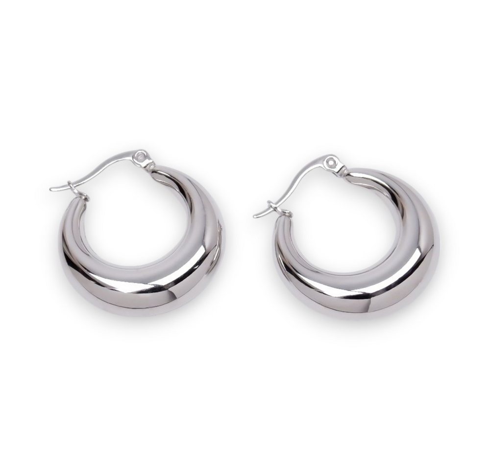 SHELAGO Paar Creolen Chunky Hoop Ohrringe, leichte Statement Creolen von SHELAGO