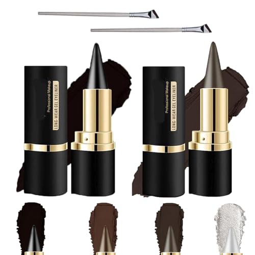 Ayky Long Wear Gel Eyeliner, Retrospect Eyeliner, Rational Eye Stick Gel Eyeliner, Rationalu Gel Eyeliner, Natural Black Eyeliner Cream Waterproof, Gel Eyeliner Waterproof(03+04) von SHENG EN