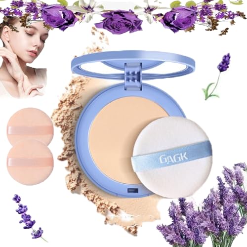 Matte Wet and Dry Powder, GAGK Matte Perfection Pressed Powder, Chilllab Lavender Matte Powder, GAGK Lasting Waterproof Makeup, Oil Control Powder for Oily Skin, Loose Setting Powder Makeup(01) von SHENG EN