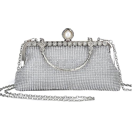 SHENGANG Funkelnde Tasche Für Hochzeit Party Damen Formelle Abendtasche Bankett Glitzer Geldbörse Weibliche Cocktail Handtasche Clutches Abendtasche von SHENGANG