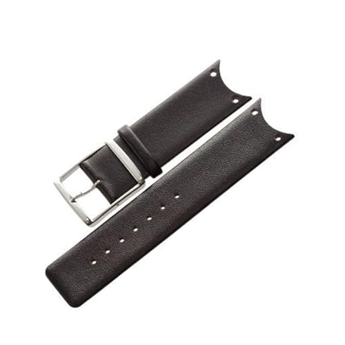 SHENGANG Gute Qualität echtes Leder Uhrenarmband Zubehör Mode schwarze Uhrenarmbänder for CK for Calvin Klein KOH23100 KOV231 (Color : Brown) von SHENGANG