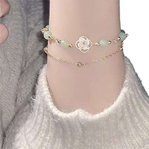 SHENGANG Harajuku Kristall Stern Pentagramm Perlen Armband Für Frauen Vintage Ästhetischen Charme Doppelschicht Kette Armband Schmuck Ästhetischen Y2K Schmuck von SHENGANG