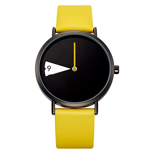 SHENGKE Creative Watch Ultra-Thin Strap Casual Fashion Quartz Minimalist Watch Yellow von SHENGKE