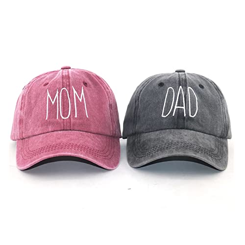 SHENGQXGLL Damen Baseball Cap Mama Vintage Distressed Washed Cotton Adjustable Dad Hat Outdoor, Papa und Mutter von SHENGQXGLL