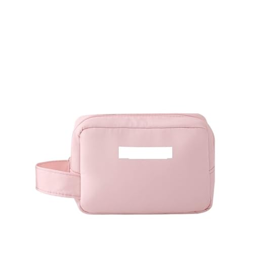 Kulturtaschen Tragbare Kosmetiktasche for Damen, große Kapazität, Reise-Waschtasche, dreidimensionale Make-up-Aufbewahrungstasche(Pink small) von SHENJMAI
