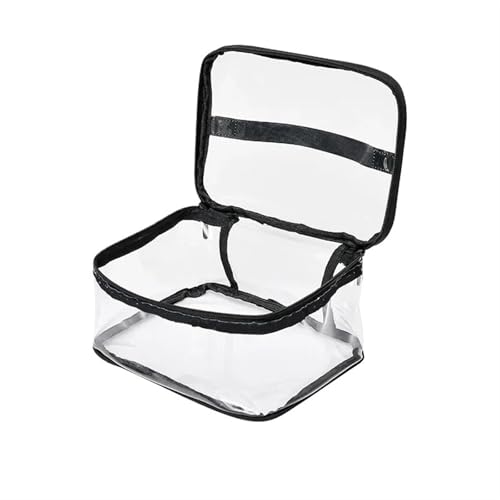 Kulturtaschen Transparente PVC-Bad-Kosmetiktasche for Damen, Make-up-Kosmetiktasche, Reise-Reißverschluss, Make-up-Schönheits-Wasch-Organizer, Toilettenartikel-Aufbewahrungsset(21 * 8 * 10cm) von SHENJMAI