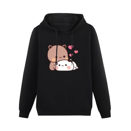 SHENLENEIYI GAHO Bubu dudu Unisex Hooded Printed Pullover Hoodies Mens Sweatshirts L von SHENLENEIYI
