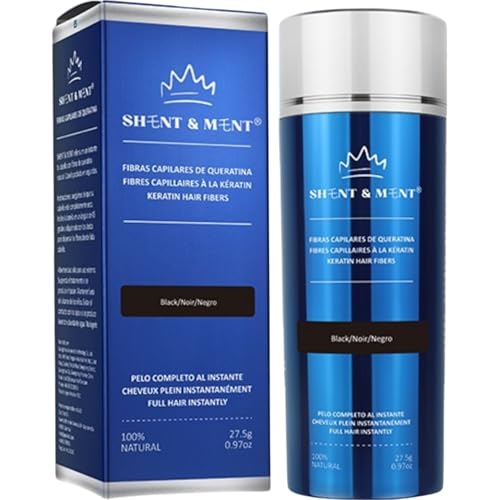 SHENT & MENT Keratin Haarfasern Sofort Volumen Haarverdichtung gegen Haarausfall Kahlstellen Dünnes Haar Natürliches Finish Windfest Schweißresistent Männer Frauen Hellbraun 27,5 g SHENT & MENT Keratin Haarfasern Sofort Volumen Haarverdichtung gegen Haarausfall Kahlstellen Dünnes Haar Natürliches Finish Windfest Schweißresistent Männer Frauen Hellbraun 27,5 g von SHENT & MENT