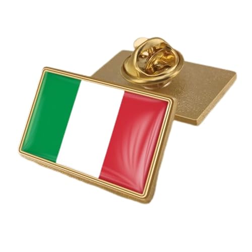 SHEPUT Anstecknadel mit italienischer Flagge, Kunstharz, italienisches Abzeichen, Small, Resin, Kein Edelstein SHEPUT Anstecknadel mit italienischer Flagge, Kunstharz, italienisches Abzeichen, Small, Resin, Kein Edelstein von SHEPUT