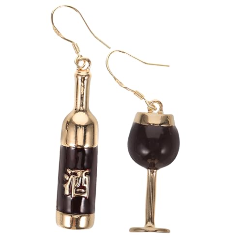 SHERCHPRY Weinohrringe Damen Baumelnde Ohrringe in Flaschenform Leichtes Ohrschmuck für Partys und Besondere Anlässe Kreative Ohrringe Legiertem Material von SHERCHPRY