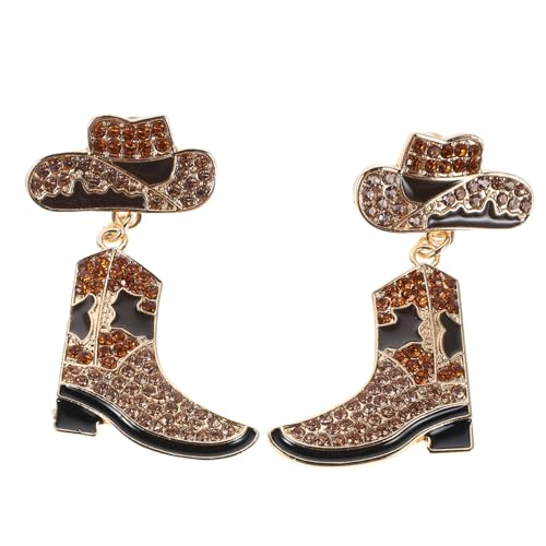 1 Paar Strass Cowgirl Stiefel Ohrringe Für Damen Westernstiefel Ohrhänger Stilvoll Für Country Und Western Schmuck Modisch Braun 1 Paar Strass Cowgirl Stiefel Ohrringe Für Damen Westernstiefel Ohrhänger Stilvoll Für Country Und Western Schmuck Modisch Braun von SHERCHPRY