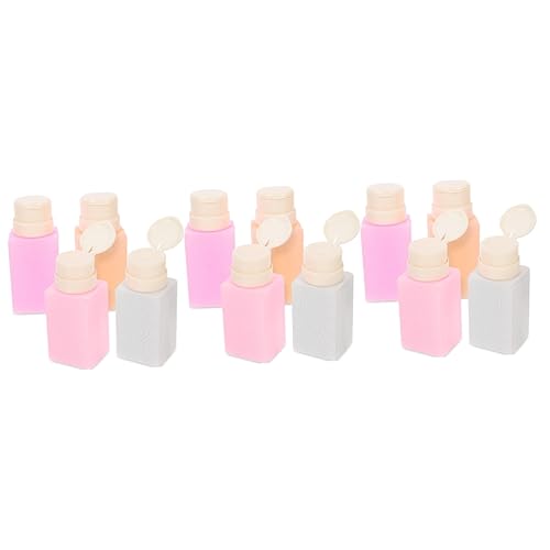 12 Stk Nagelentferner Wasser Abfüllen Emulsionsentferner Spenderflasche Für Make-up-entferner Leeren Pumpspender Leere Flaschen Make-up-entferner-pumpe Flüssig Sperren Pp von SHERCHPRY