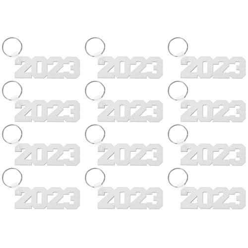 SHERCHPRY 12stücke Tragbare Sublimation Schlüsselanhänger Leere Rohlinge Für Schlüsselbund Leicht Und Für Personalisierte Designs Und Kunstwerke von SHERCHPRY