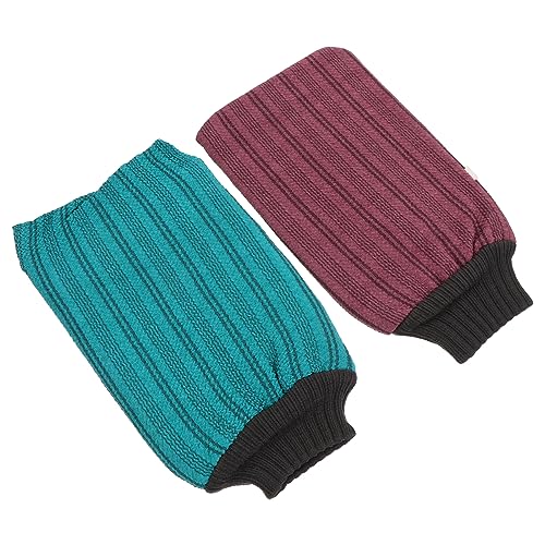 SHERCHPRY 2stücke Rückenpeelingtücher Ascheschlamm-badehandschuhe Badetücher Für Körperpeeling Duschpeeling Entfernt Abgestorbene Haut Verschiedene Farben von SHERCHPRY