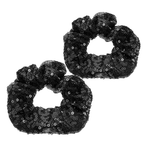 2 Stücke Weihnachts Haarband mit Pailletten Farbenfrohes Elastisches Haargummi für Tägliche Nutzung Haaraccessoire für Damen und Festliche Anlässe von SHERCHPRY