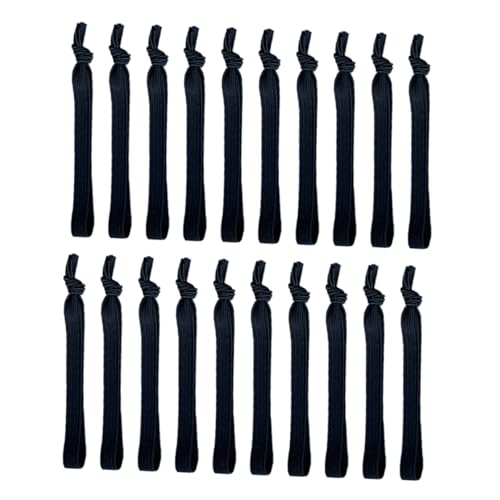 SHERCHPRY 20stücke Elastische Haargummis Für Männer Haarbänder Pferdeschwanzhalter Verstellbar Für Outdoor Sport Und Training von SHERCHPRY