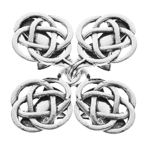 SHERCHPRY 2paare Strickjackenclips Für Damen Ausgehölte Pulloverclips Strickjackenverschlussclips Schalkragenclips Für Strickjacken Kleiderclips Hemdenclips Strickjackenclip Pulloverclip von SHERCHPRY