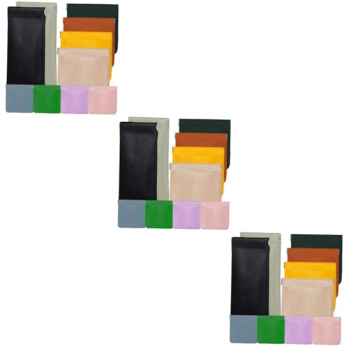 3 Sätze Klein Kosmetiktaschen Aus Pastellfarben Pu Makeup Taschen Für Reisen Schmuck Zubehör Vielseitig Einsetzbar Langlebig 10 Stück * 3 von SHERCHPRY