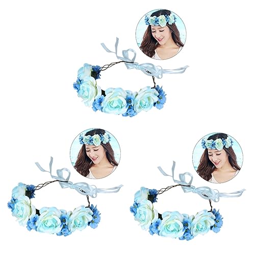 SHERCHPRY 3-teiliges Blumen-haarband Für Damen Künstliches Rosen-stirnband Elegantes Blumendesign Verstellbare Länge Für Anlässe SHERCHPRY 3-teiliges Blumen-haarband Für Damen Künstliches Rosen-stirnband Elegantes Blumendesign Verstellbare Länge Für Anlässe von SHERCHPRY