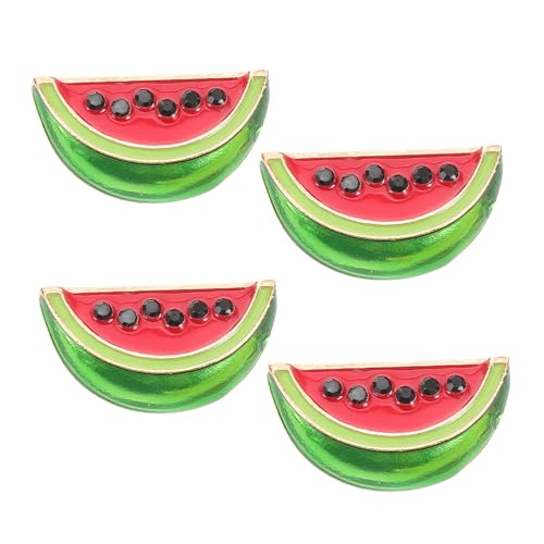 SHERCHPRY 4stücke Wassermelonen-brosche Cartoon-clip Für Damen Pullover Strickjacke Schal Kragen Clip Kleiderclips Süße Broschenclip Schalclip von SHERCHPRY