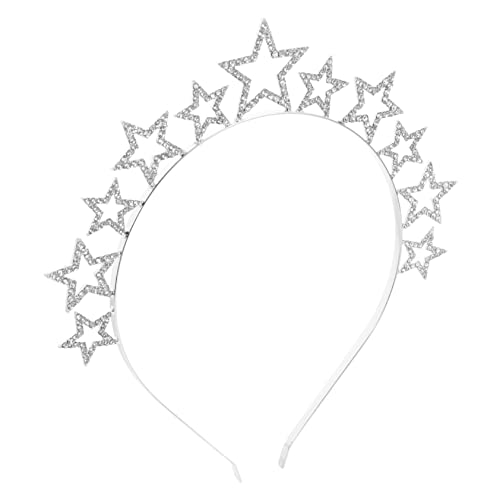 SHERCHPRY Sternen Stirnband Mit Strass Für Damen Hochzeit Haarband Mädchen Kopfschmuck Zartes Braut-haarband Stirnbänder Für Frauen von SHERCHPRY
