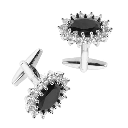 SHERCHPRY Manschettenknöpfe Für Herren Strass-verzierung Für Hochzeiten Und Business-events Klassische Französische Manschettenknöpfe Hemd-accessoires Für Smoking Und Formelle Anlässe von SHERCHPRY
