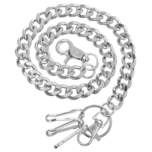 SHERCHPRY Kette Für Hose Aus Metall Punk-stil Hosenkette Jeanskette Geldbörsenkette Brieftaschenkette Mit Doppelverschluss Für Männer Und Frauen Täglicher Gebrauch Modisches Statement SHERCHPRY Kette Für Hose Aus Metall Punk-stil Hosenkette Jeanskette Geldbörsenkette Brieftaschenkette Mit Doppelverschluss Für Männer Und Frauen Täglicher Gebrauch Modisches Statement von SHERCHPRY
