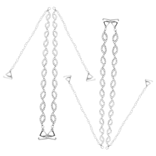 SHERCHPRY Unterwäschegurt 2 Paar Bh-gürtel Strass Für Besondere Anlässe von SHERCHPRY