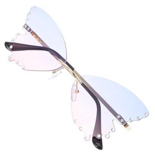 SHERCHPRY 1 Paar Schmetterlings-Sonnenbrille Metallic-Sonnenbrillen für Damen Schmetterlingsflügelbrille schnapsgläser rahmenlose Brille Schmetterlinge Sonnenbrille Diamant SHERCHPRY 1 Paar Schmetterlings-Sonnenbrille Metallic-Sonnenbrillen für Damen Schmetterlingsflügelbrille schnapsgläser rahmenlose Brille Schmetterlinge Sonnenbrille Diamant von SHERCHPRY