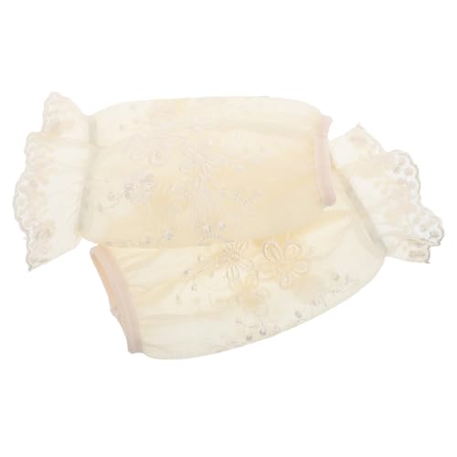 SHERCHPRY 1 Paar Spitzenärmel Dawnsy Spitzenschutz Armstulpen für Mädchen Spitze Armabdeckung Ärmelabdeckungen Armabdeckungen reinigen Armstulpen für Ärmel reinigen Gittergewebe Beige von SHERCHPRY