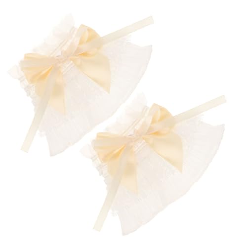 SHERCHPRY 1 Paar Spitzenärmel Für Übermanschetten Damen Rüschen Spitzenärmel Gothic Armmanschetten Handgelenk Fake Ärmel Dekorative Manschette Spitze Fingerlose Handschuhe von SHERCHPRY