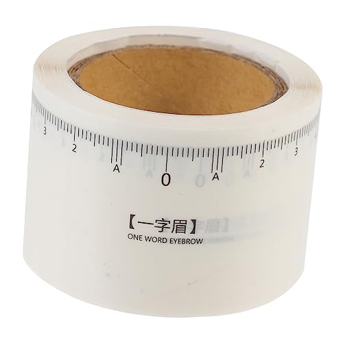 SHERCHPRY 1 Rolle Einweg Augenbrauenmessungs Sticker mit Aufklebern für Präzise Augenbrauenformung Werkzeug für Anfänger und Profis im Makeup Bereich von SHERCHPRY