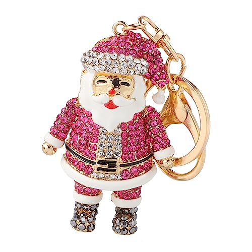 SHERCHPRY 1stück Weihnachtsmann Schlüsselanhänger Mit Strassstein Niedliches Design Für Schlüsselbund Und Deko Leicht Und Tragbar Festliche Atmosphäre Für Weihnachten von SHERCHPRY