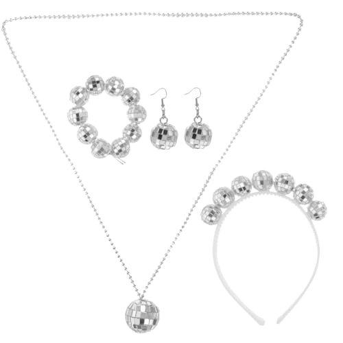 SHERCHPRY 1 Satz Disco -Zubehör Rave Ohrringe Frauen Kostüm goldene Creolen silberschmuck damen Frauenzubehör schmuck silber glänzende disco ball discokugeln discokugel armband Plastik SHERCHPRY 1 Satz Disco -Zubehör Rave Ohrringe Frauen Kostüm goldene Creolen silberschmuck damen Frauenzubehör schmuck silber glänzende disco ball discokugeln discokugel armband Plastik von SHERCHPRY