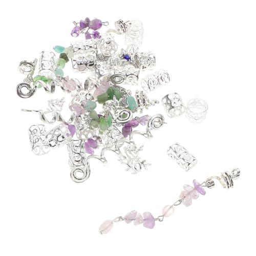 SHERCHPRY Metall Dreadlock Charms Haarschmuck Anhänger Flechten Haaranhänger Für Zöpfe Haaranhänger Mit Steindetails Haaraccessoires von SHERCHPRY